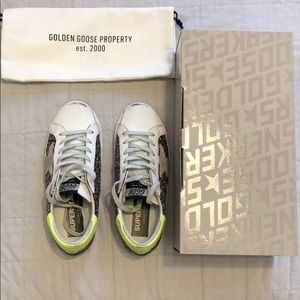 Golden Goose Superstar Pink Grey Glitter